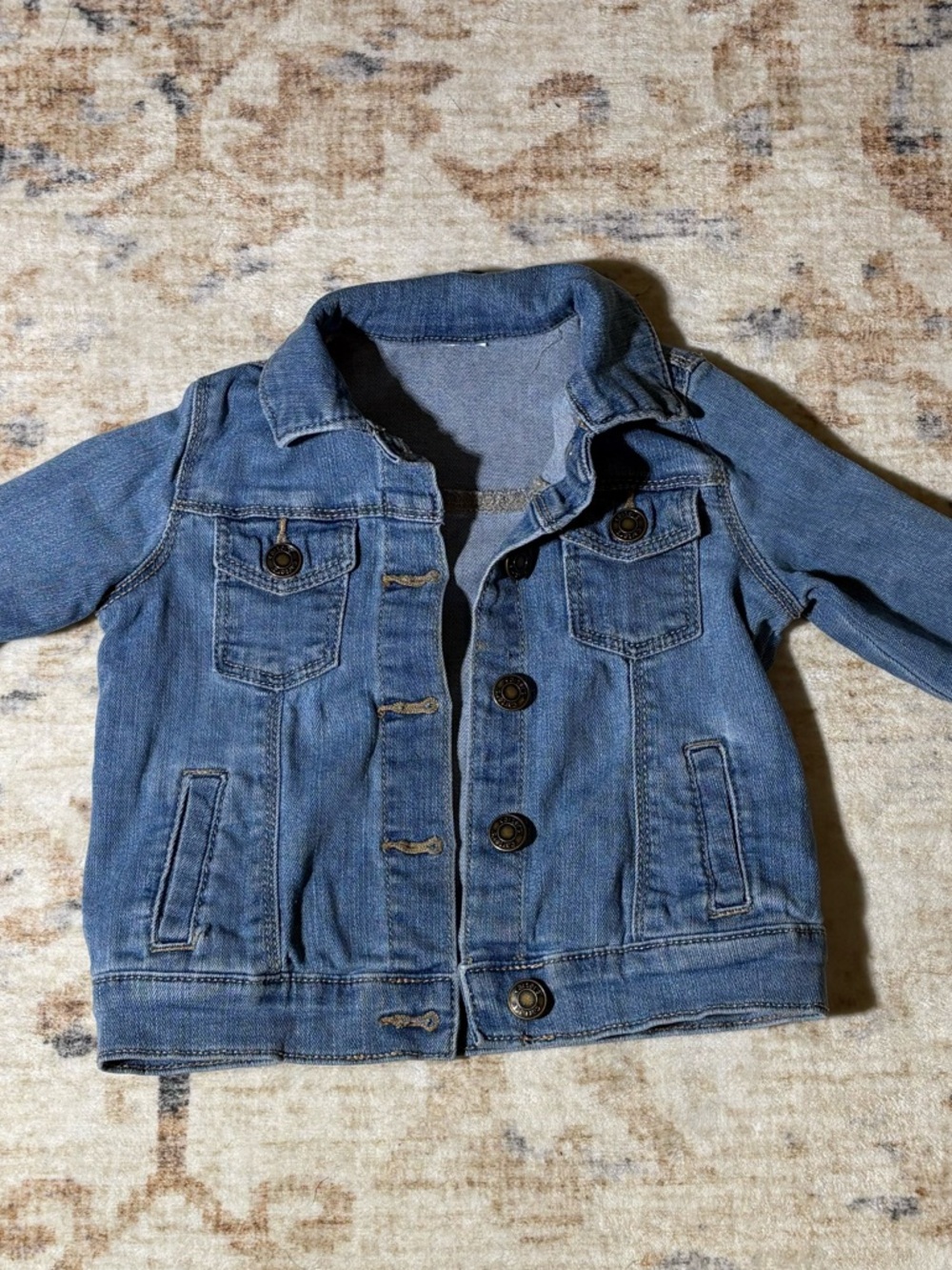 🧸 Kids Denim Blue Carters Jean Jacket Cotton 3T GUC Toddler